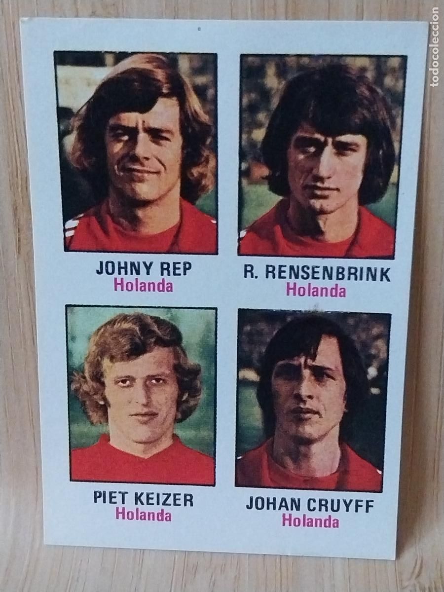 Cromos de F&uacute;tbol: CRUYFF A&Ntilde;O 1974 MUNICH 74 ED FHER CROMO 38 SIN PEGAR NUNCA ORIGINAL PAPEL FINO 7.3X5CMS
