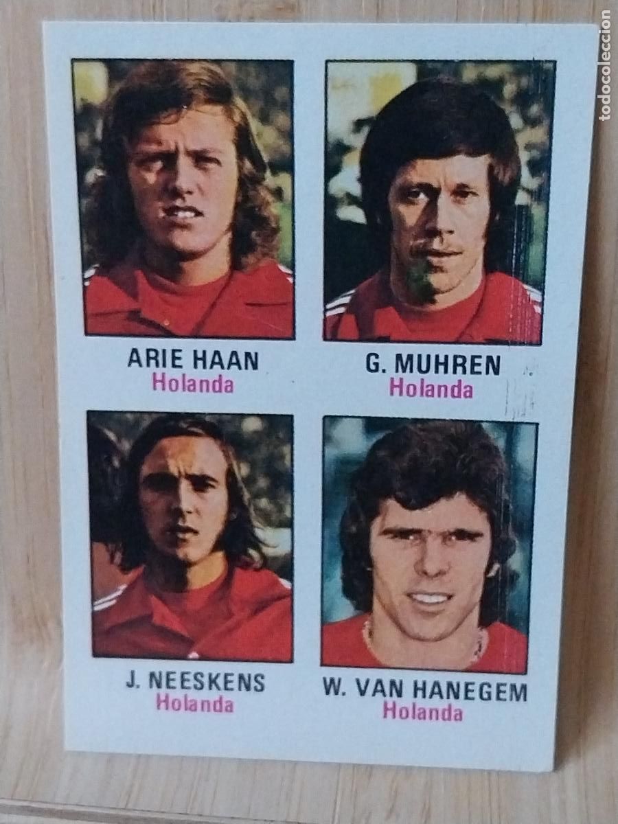 Fu&szlig;ball-Sticker: NEESKENS HOLANDA MUHREN HAAN HANEGEM A&Ntilde;O 1974 MUNICH 74 ED FHER CROMO 37 SIN PEGAR NUNCA ORIGINAL