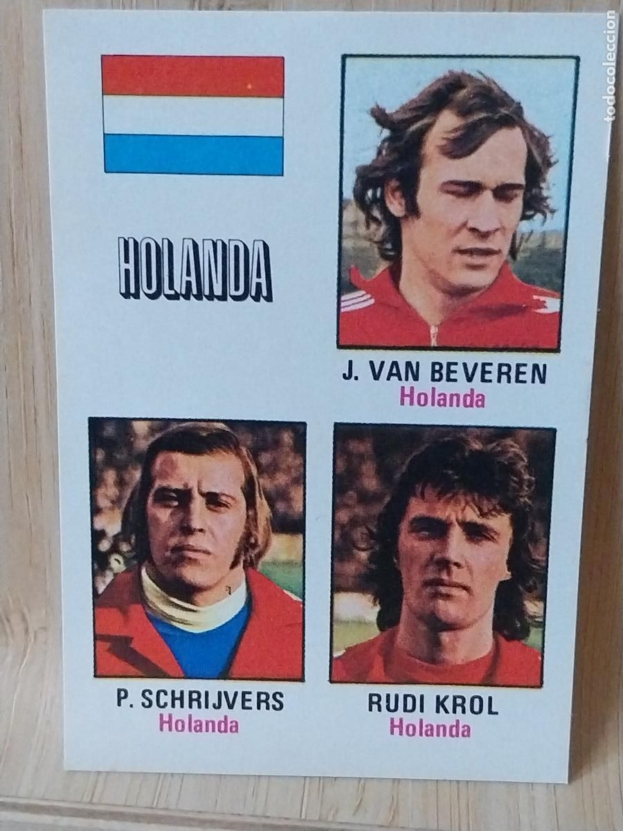 Fu&szlig;ball-Sticker: HOLANDA A&Ntilde;O 1974 MUNICH 74 ED FHER CROMO 35 SIN PEGAR NUNCA ORIGINAL