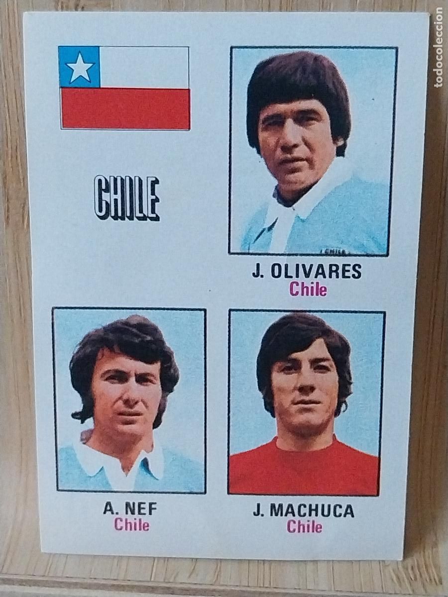 Fu&szlig;ball-Sticker: CHILE A&Ntilde;O 1974 MUNICH 74 ED FHER CROMO 47 SIN PEGAR NUNCA ORIGINAL