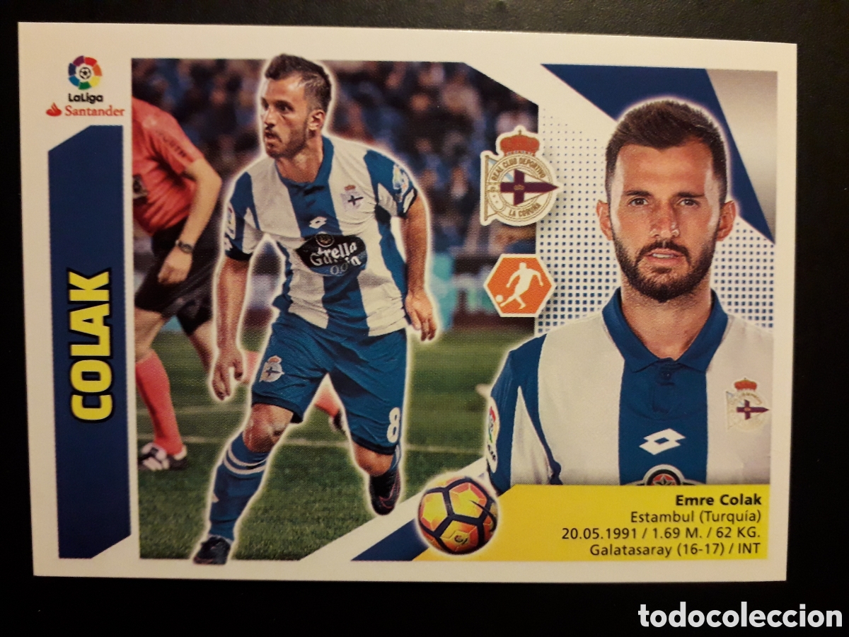 Cromos de F&uacute;tbol: COLAK DEPORTIVO DE LA CORU&Ntilde;A N&deg; 11 ED ESTE 2017 2018 17 18 SIN PEGAR PEDIDO M&Iacute;NIMO 3&euro;