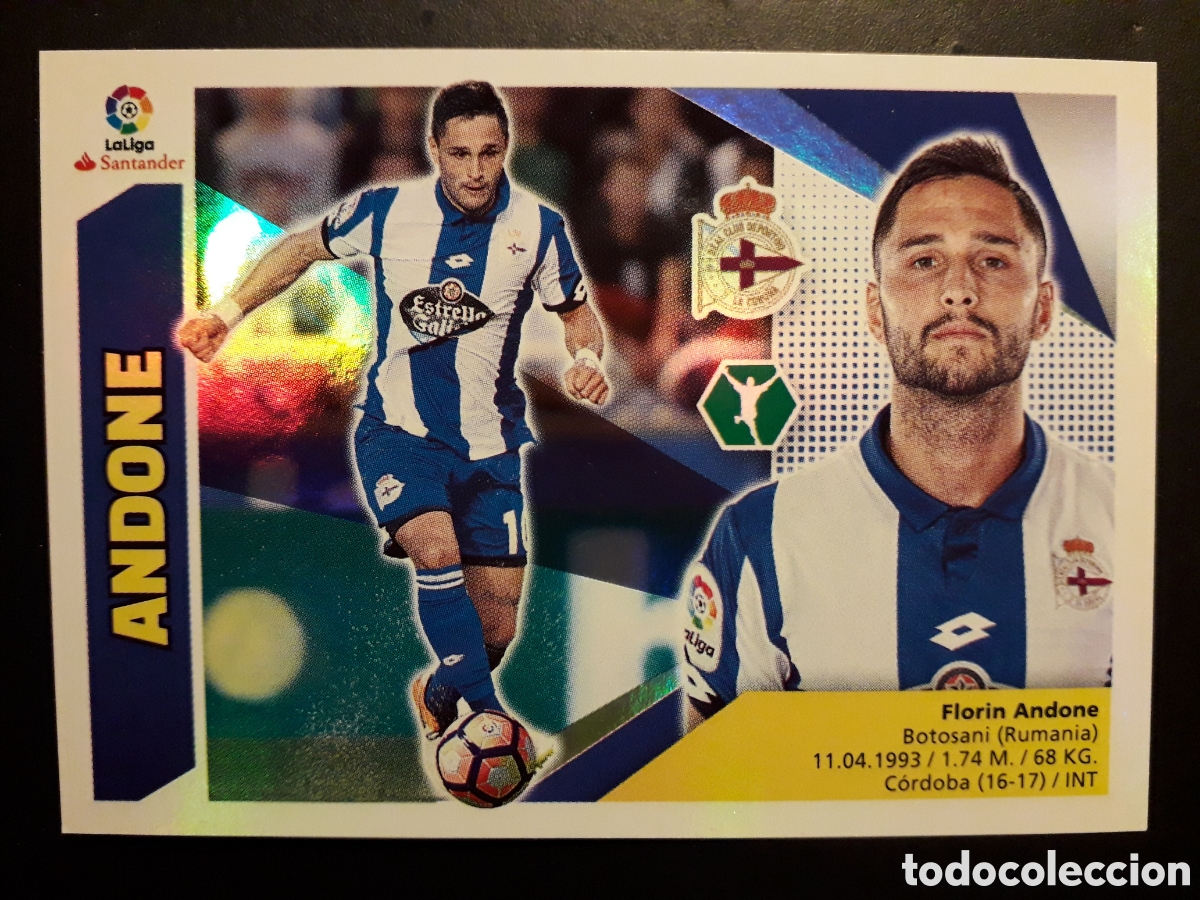 Cromos de F&uacute;tbol: ANDONE DEPORTIVO DE LA CORU&Ntilde;A N&deg; 15 ED ESTE 2017 2018 17 18 SIN PEGAR PEDIDO M&Iacute;NIMO 3&euro;