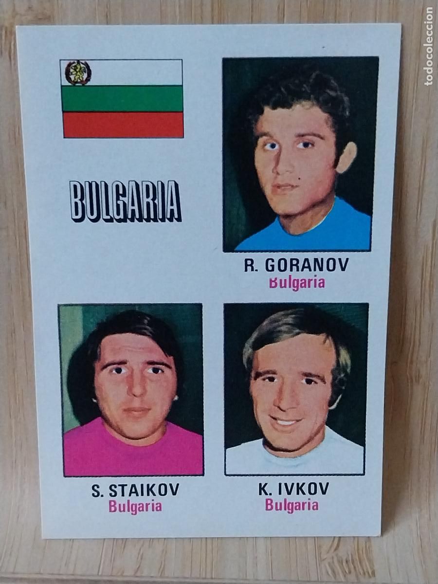 Cromos de Futebol: GORANOV STAIKOV IVKOV BULGARIA A&Ntilde;O 1974 MUNICH 74 ED FHER CROMO 67 SIN PEGAR NUNCA