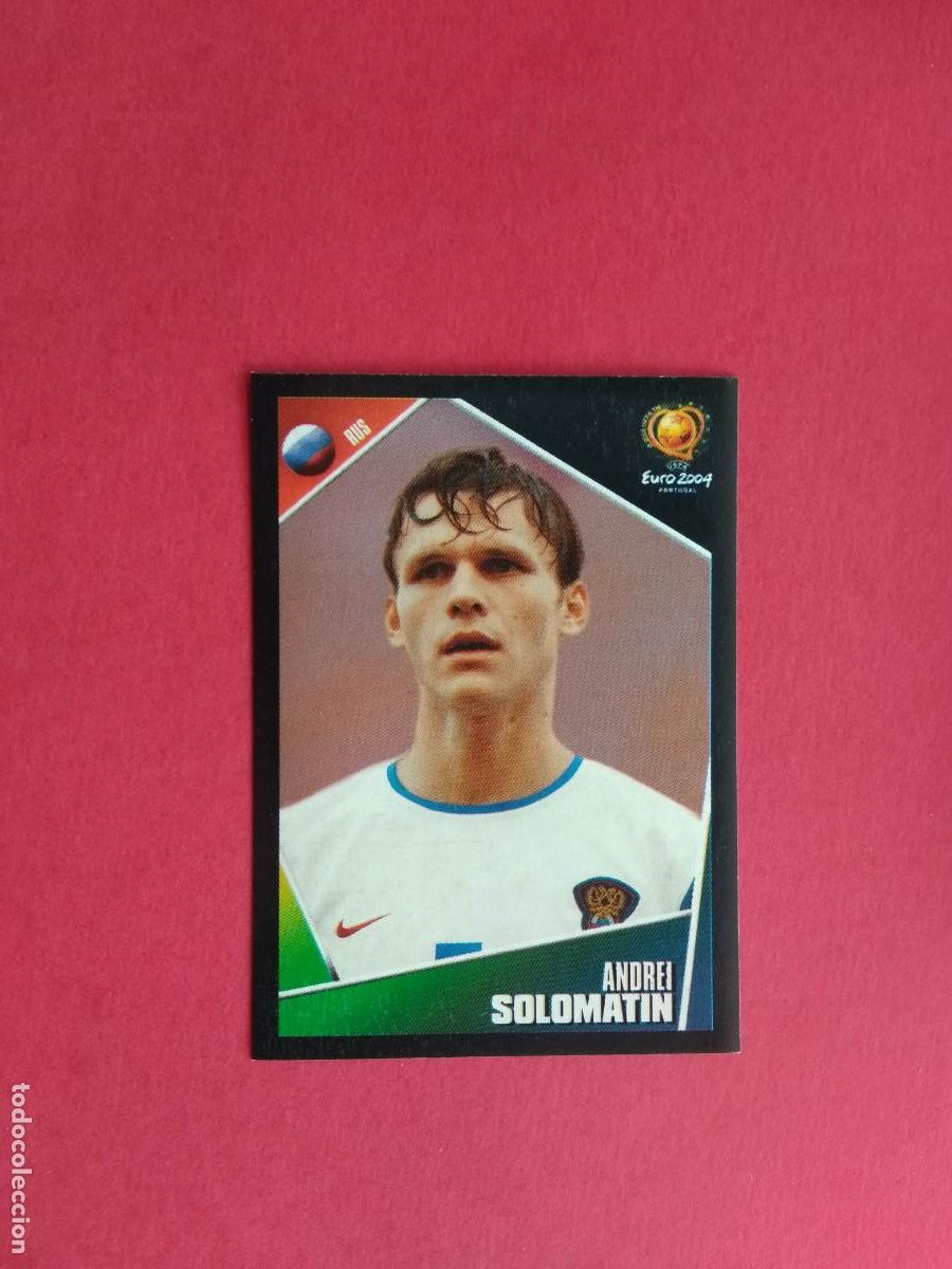 Cromos de F&uacute;tbol: PANINI EURO 2004 PORTUGAL EUROCOPA 04 CROMO NUNCA PEGADO RUSIA N&ordm; 53 SOLOMATIN