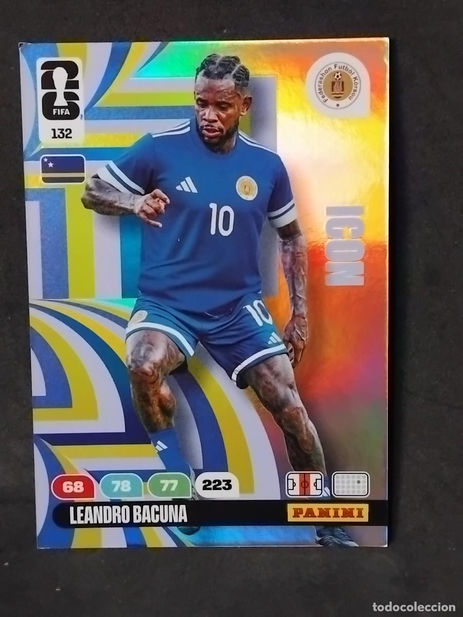 Fu&szlig;ball-Sticker: LEANDRO BAKUNA ICON - 132 #132 CURAZAO - ADRENALYN XL FIFA World Cup 2026
