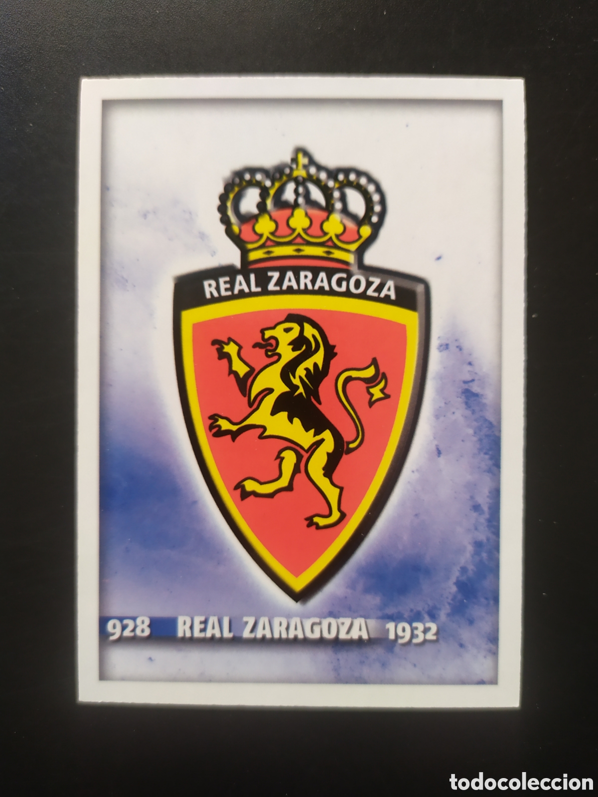 Cromos de f&uacute;tbol: Mundicromo fichas Liga 2014 2015 14 15 escudo n&deg; 928 Real Zaragoza