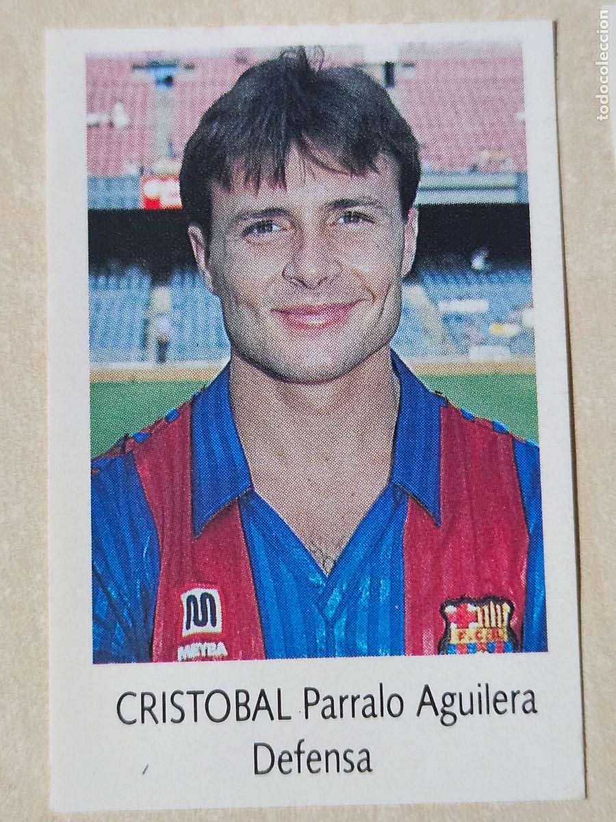 Figurine di Calcio: N&ordm; 18 CRISTOBAL - BARCELONA - CROMO LIGA F&Uacute;TBOL 91 92 - BIMBO TIGRETON BONY BIMBOCAO 1991-1992