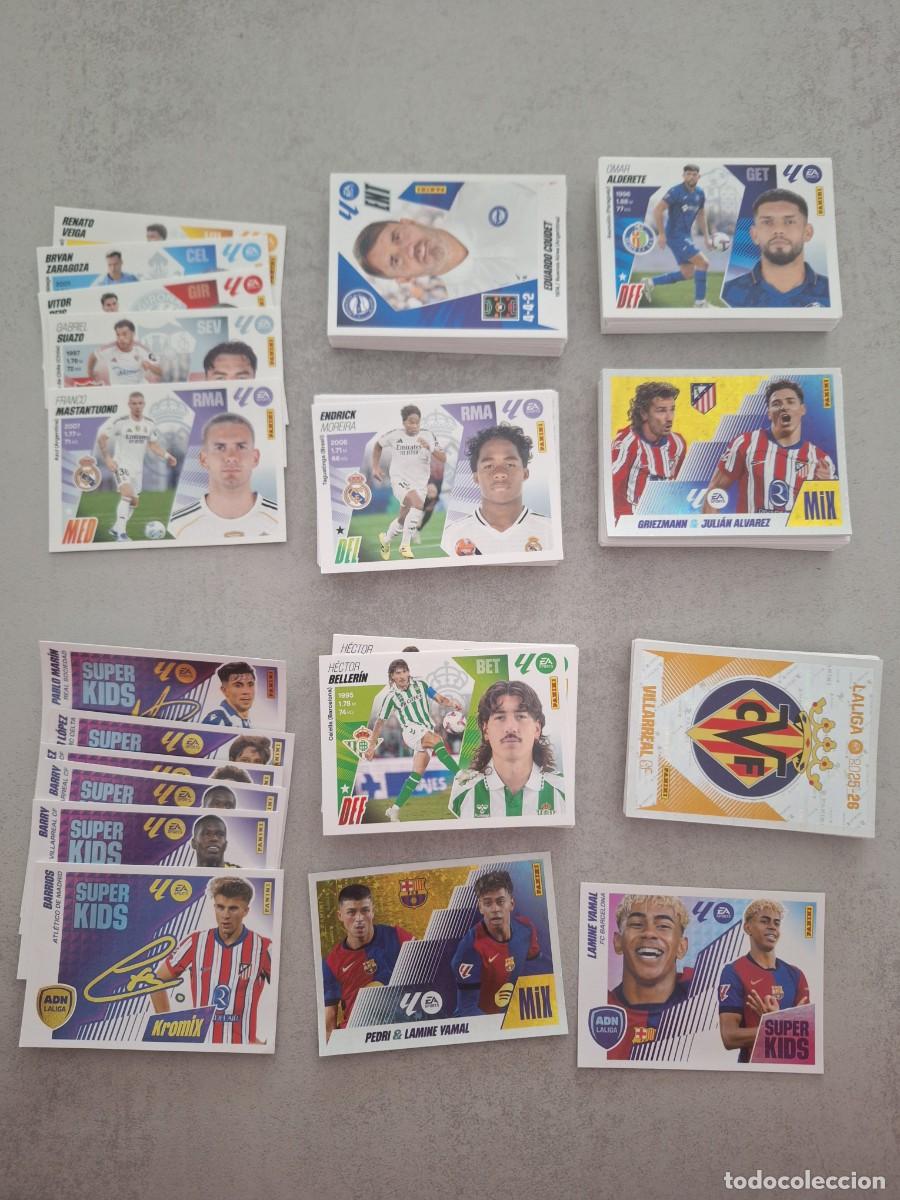 Cromos de F&uacute;tbol: LOTE 290 CROMOS LIGA ESTE 2025 2026 25 26 CON LAMINE YAMAL, &Uacute;LTIMOS FICHAJES, KROMIX...
