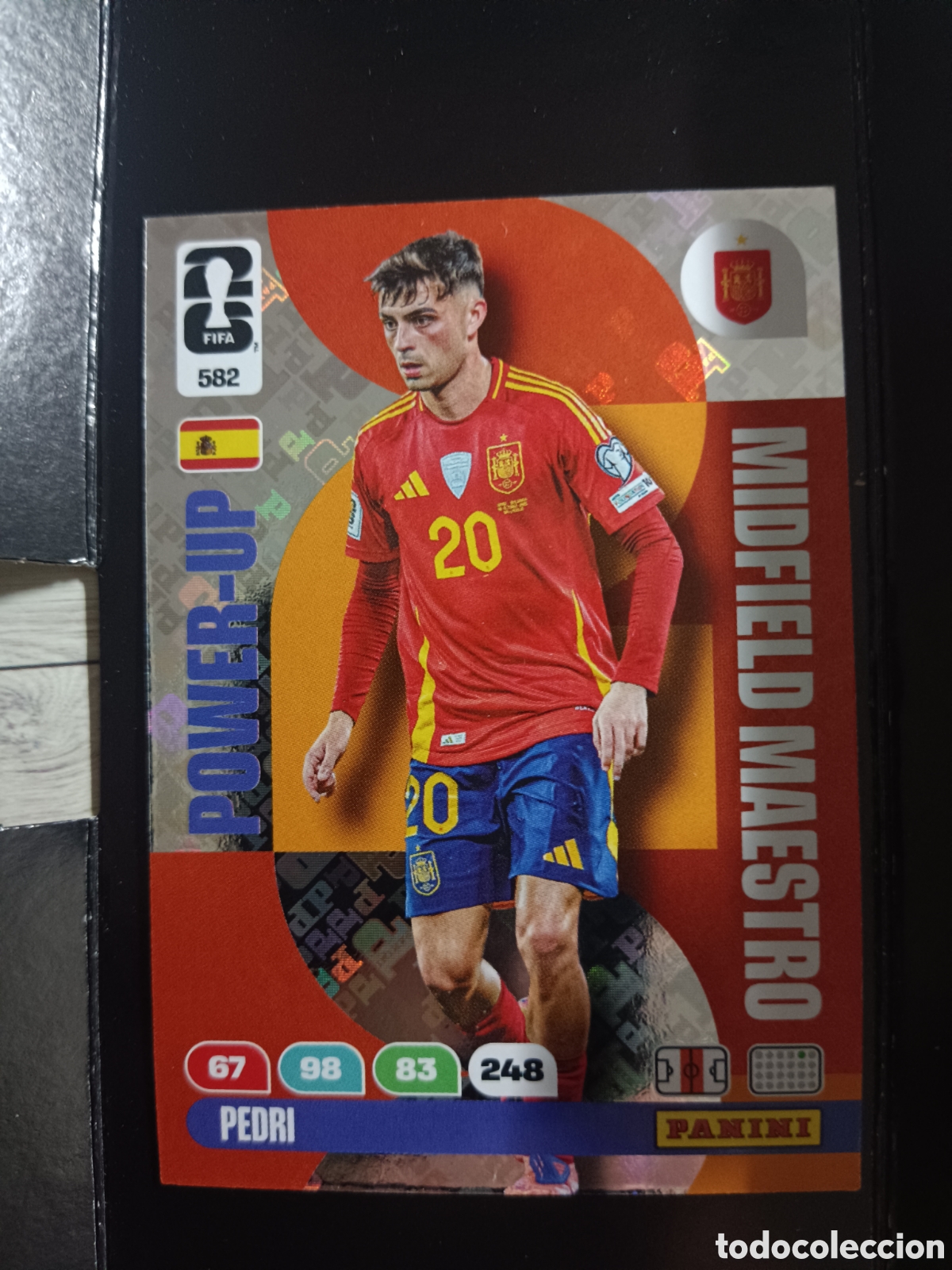 Cromos de f&uacute;tbol: 582 PEDRI ESPA&Ntilde;A MIDFIELD MAESTRO ADRENALYN XL MUNDIAL FIFA WORLD CUP 2026 PANINI