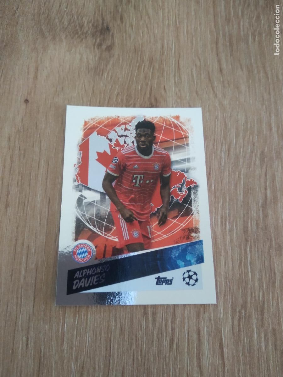 Football Stickers: 477 ALPHONSO DAVIES BAYERN MUNICH TOPPS CROMO FUTBOL UEFA CHAMPIONS LEAGUE 2022-2023 22-23