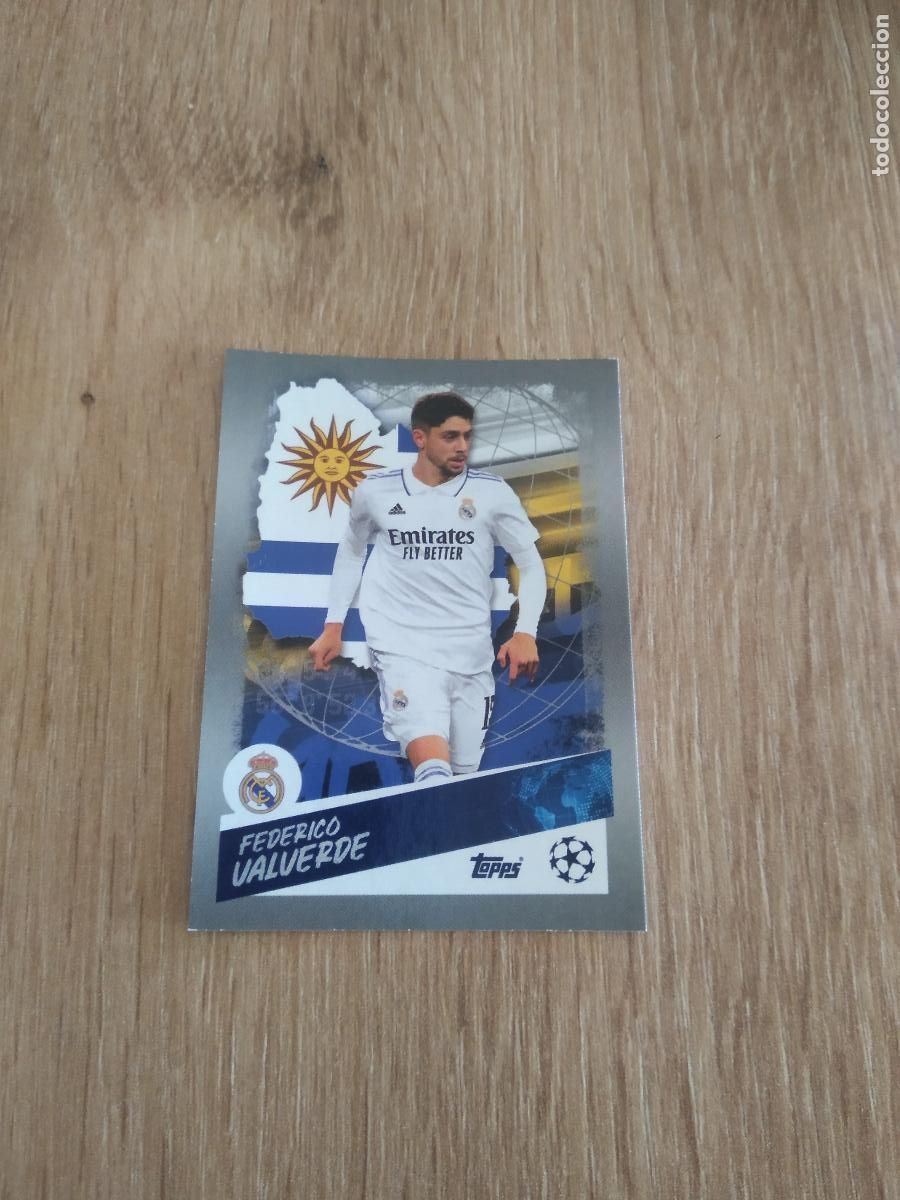 Cromos de F&uacute;tbol: 484 FEDE VALVERDE REAL MADRID TOPPS CROMO FUTBOL UEFA CHAMPIONS LEAGUE 2022-2023 22-23