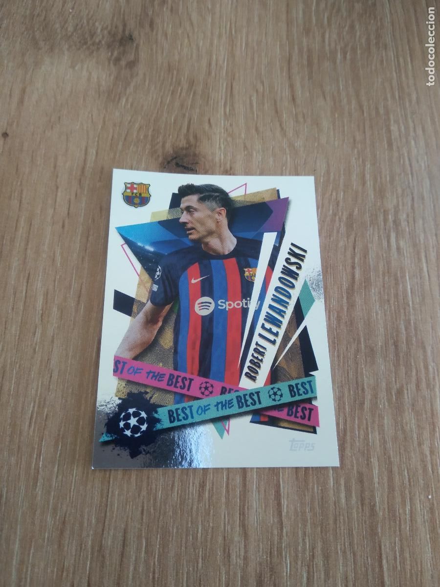 Cromos de F&uacute;tbol: 508 LEWANDOWSKI BARCELONA BAR&Ccedil;A TOPPS CROMO FUTBOL UEFA CHAMPIONS LEAGUE 2022-2023 22-23