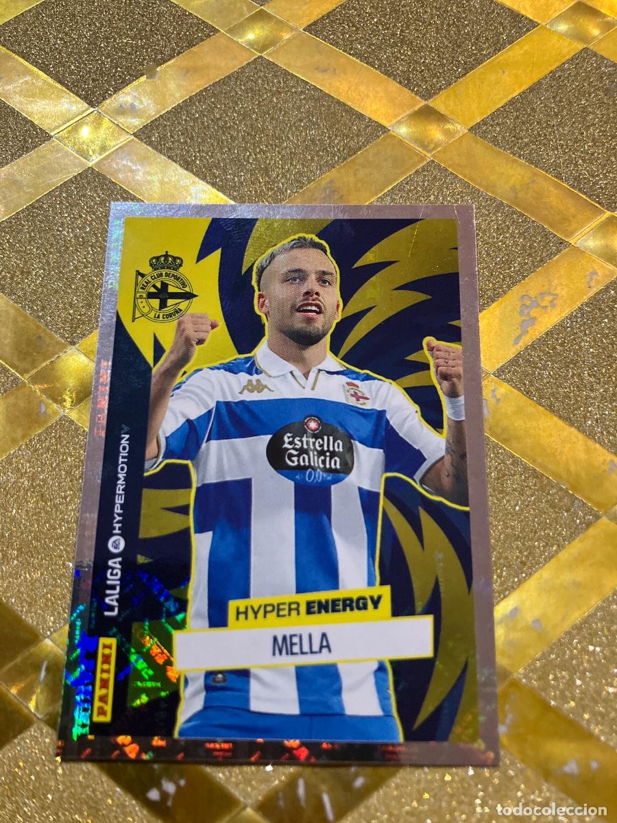 Figurine di Calcio: CROMO FUTBOL NUMERO 471 MELLA DEPORTIVO CORU&Ntilde;A HYPER ENERGY LIGA HYPERMOTION 2025 2026 PANINI !