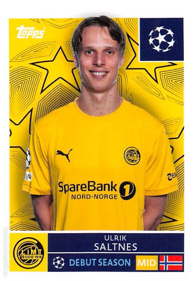 Cromos de Futebol: TOPPS STICKERS CHAMPIONS LEAGUE 25/26 2025/2026 #524 ULRIK SALTNES (BODO 1916)
