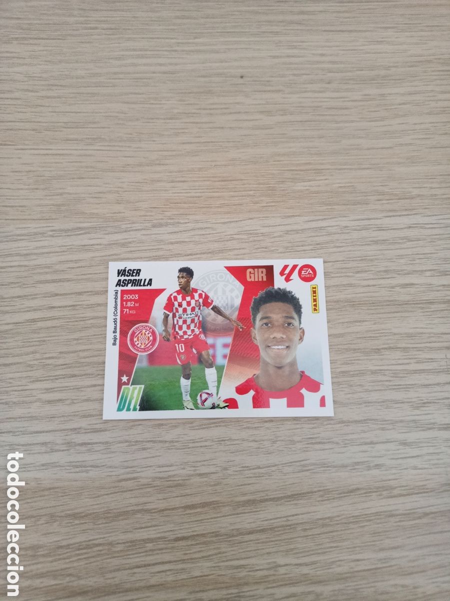 Fu&szlig;ball-Sticker: LIGA ESTE 2025 2026 25 26 N&ordm; 17 ASPRILLA GIRONA NUEVO SIN PEGAR