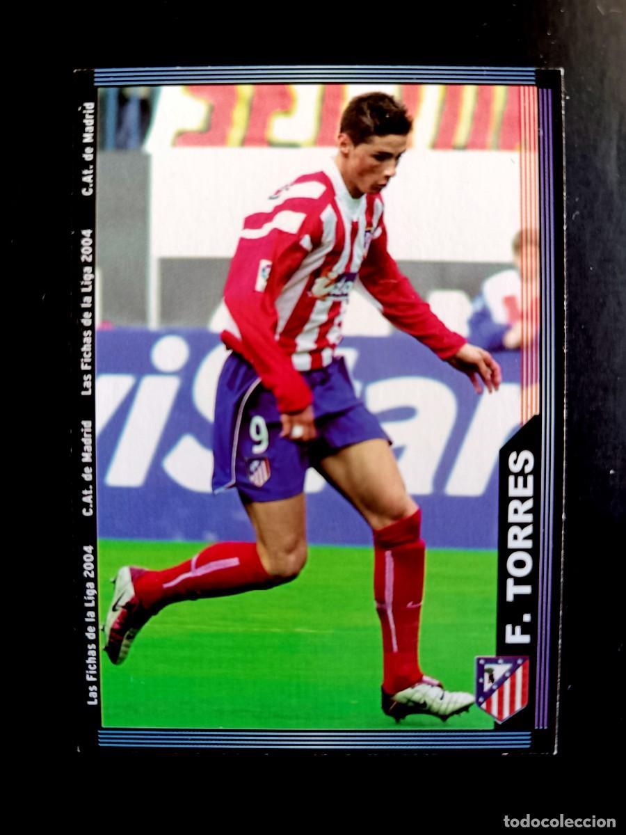 Fu&szlig;ball-Sticker: 317 FERNANDO TORRES (ROOKIE DE 2&ordm; A&Ntilde;O) - ATL&Eacute;TICO DE MADRID - MUNDICROMO 2004