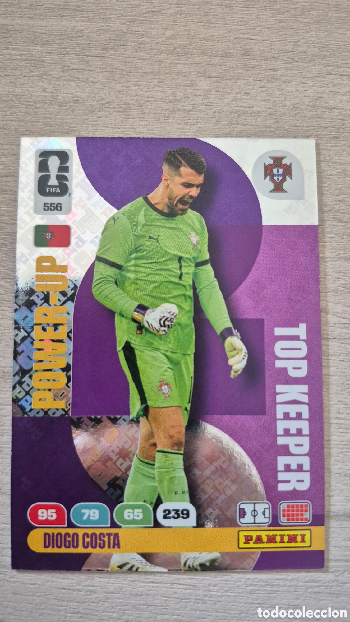 Cromos de f&uacute;tbol: N&deg;556 Power-Up Top Keeper Diogo Costa Adrenalyn FIFA World Cup 2026