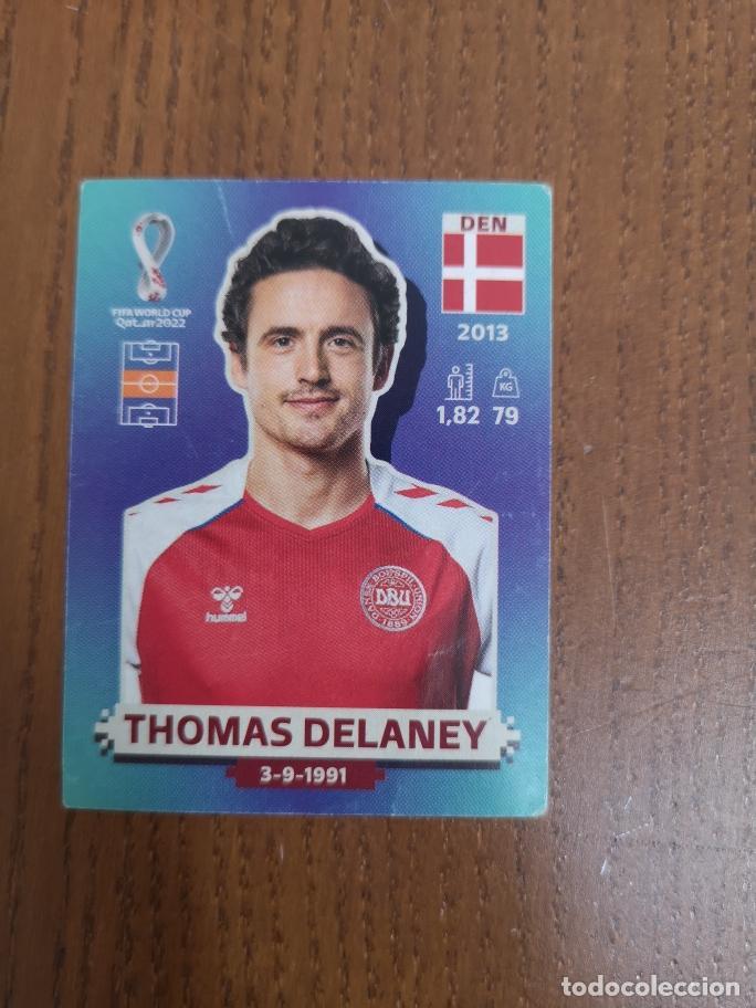 Fu&szlig;ball-Sticker: DEN11 THOMAS DELANEY, SELECCI&Oacute;N DANESA, QATAR 2022