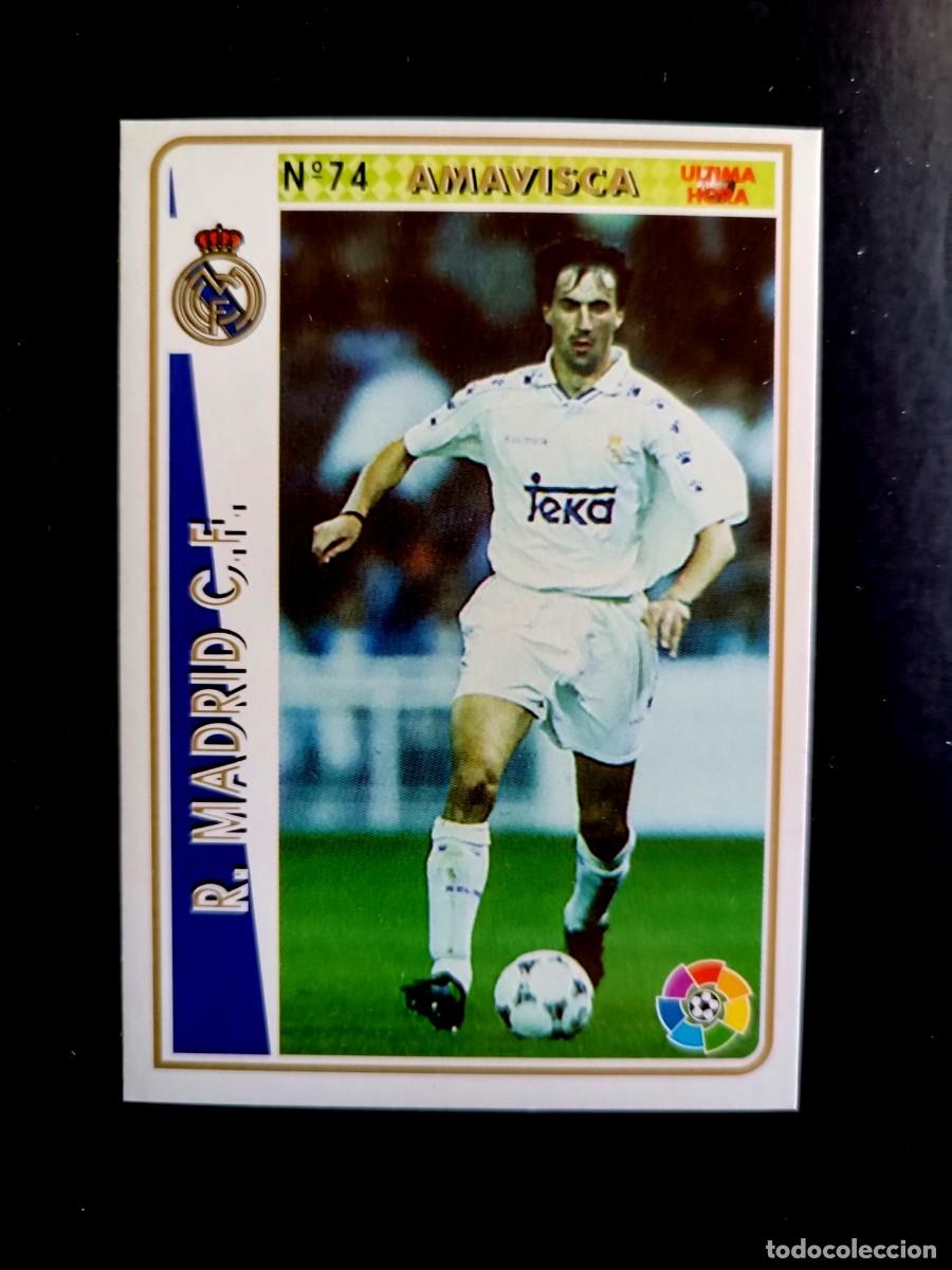 Figurine di Calcio: 74 AMAVISCA - REAL MADRID C.F. (&Uacute;LTIMA HORA) - MUNDICROMO 94/95