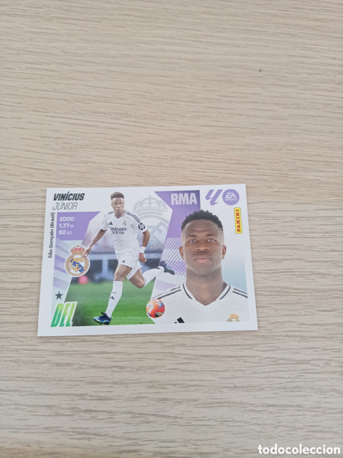 Cromos de F&uacute;tbol: LIGA ESTE 2025 2026 25 26 N&ordm; 20 VINICIUS REAL MADRID NUEVO SIN PEGAR