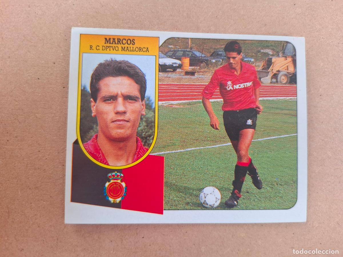 Fu&szlig;ball-Sticker: ESTE 91 92 1991 1992 - MARCOS ( BAJA ) - RCD. MALLORCA ( NUNCA PEGADO ) ADHESIVO - CP10