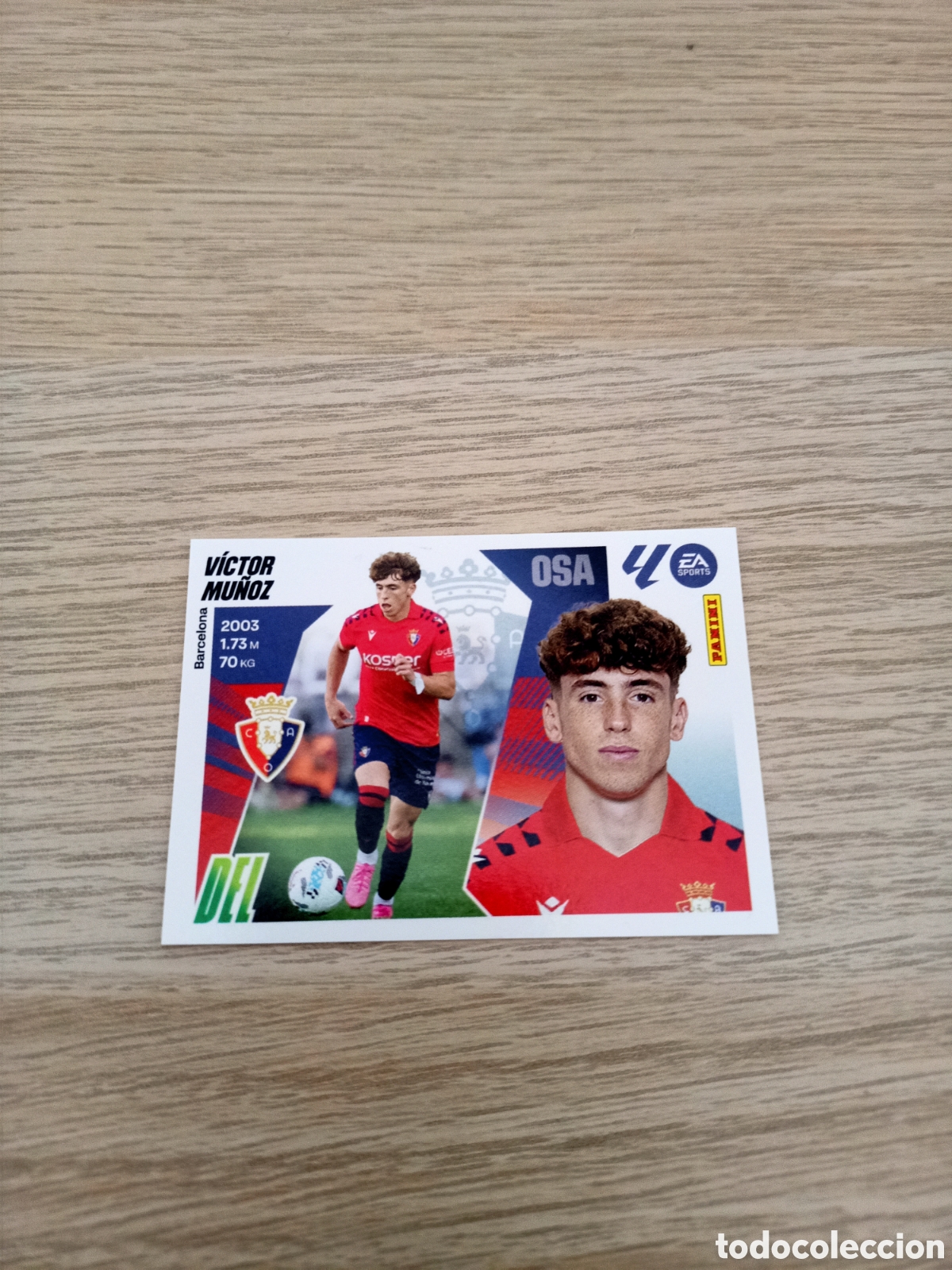 Cromos de f&uacute;tbol: LIGA ESTE 2025 2026 25 26 N&ordm; 17 VICTOR MU&Ntilde;OZ OSASUNA NUEVO SIN PEGAR