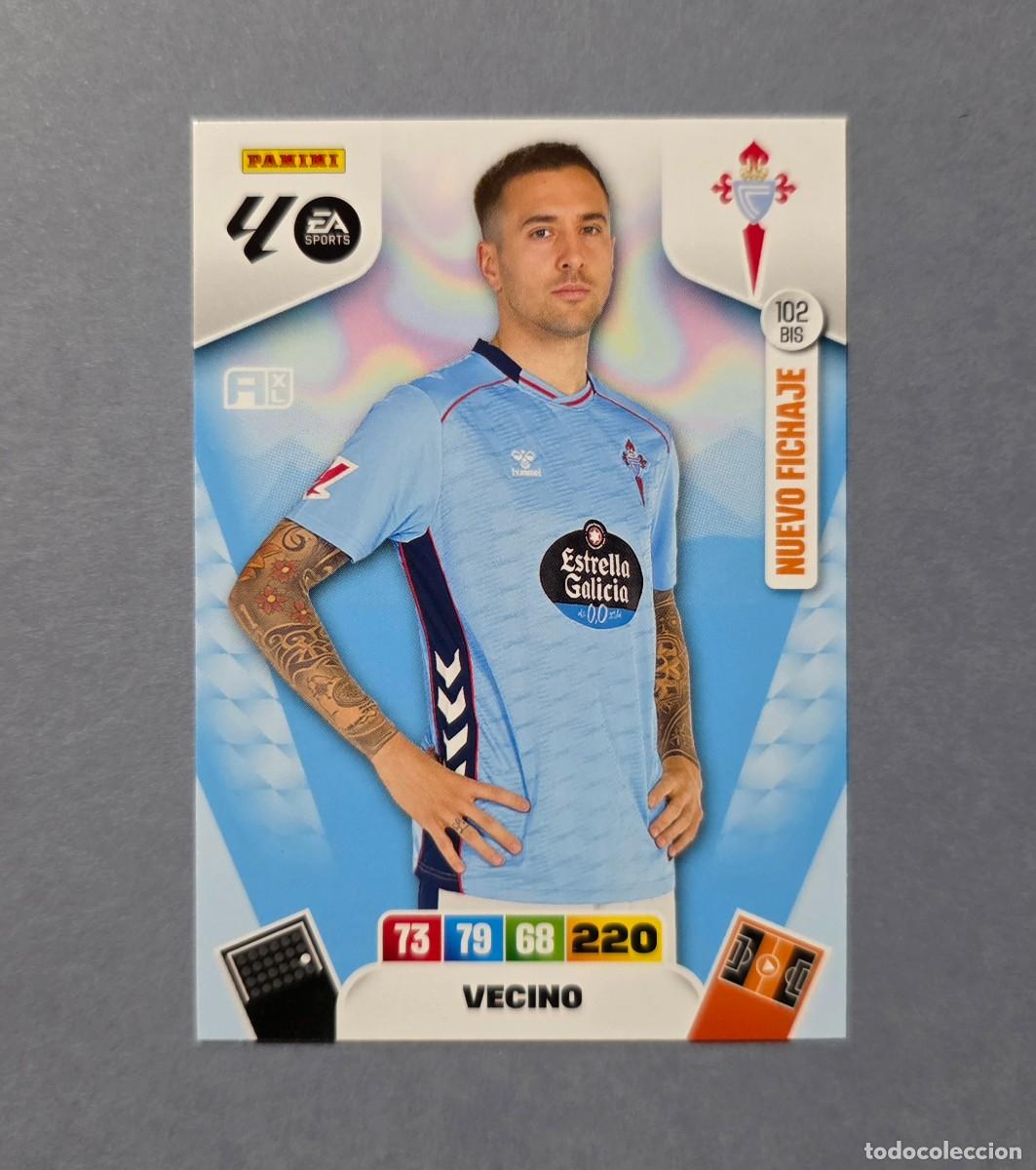 Fu&szlig;ball-Sticker: 102 BIS VECINO (NUEVO FICHAJE) - CELTA - ADRENALYN XL 2025-26 - 25/26 (NUEVO)