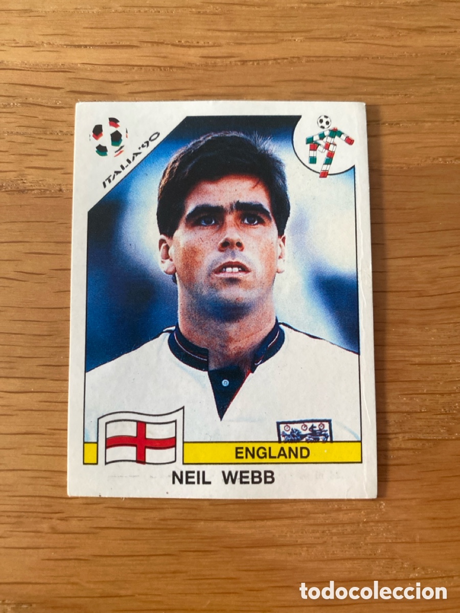 Cromos de F&uacute;tbol: Cromo panini mundial Italia 90 n&uacute;mero 391 Webb - Stickers album world cup Italy 1990