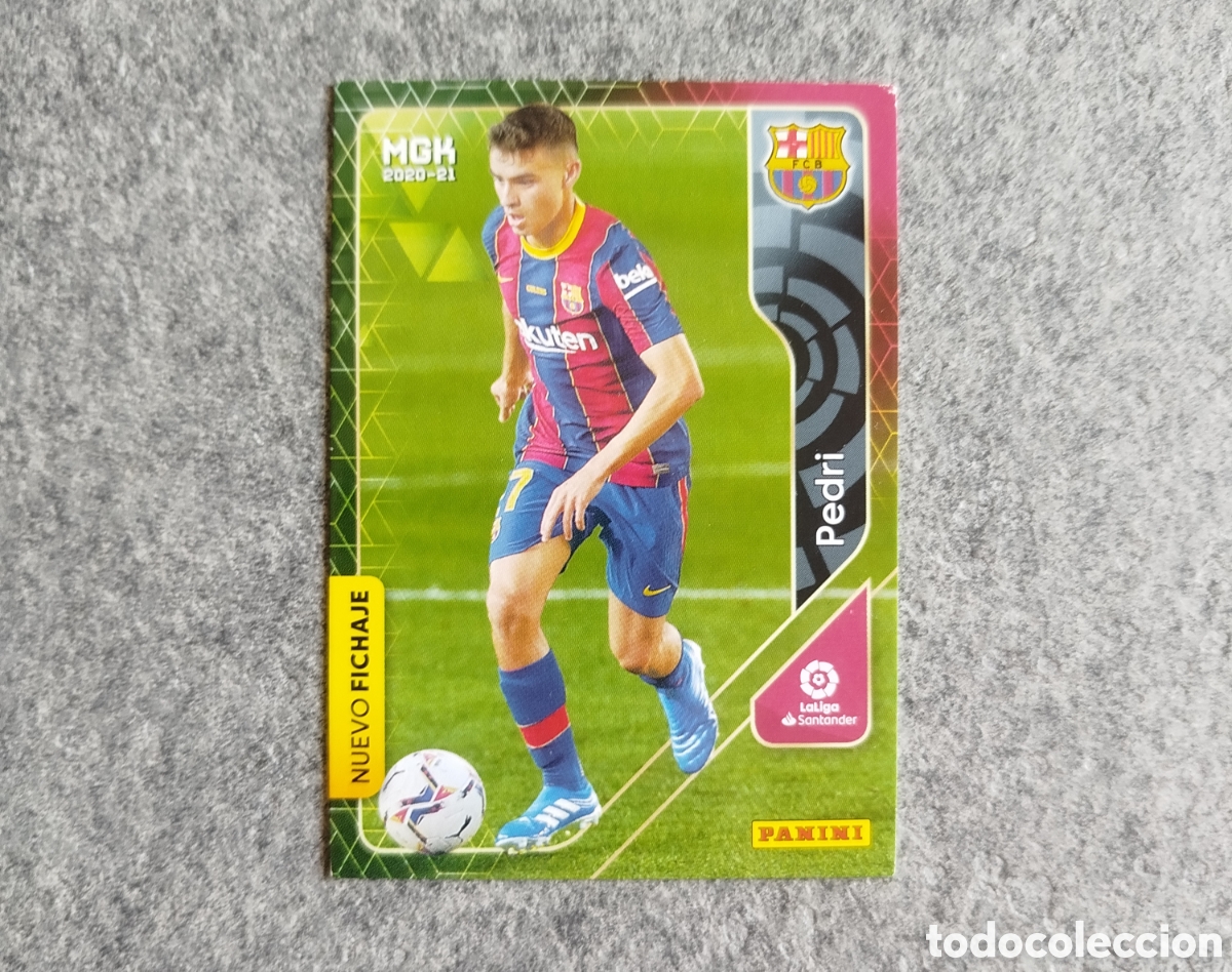 Fu&szlig;ball-Sticker: 430 NUEVO FICHAJE PEDRI ROOKIE FC BARCELONA BAR&Ccedil;A CARD MEGACRACKS MGK 2020 2021 CROMO