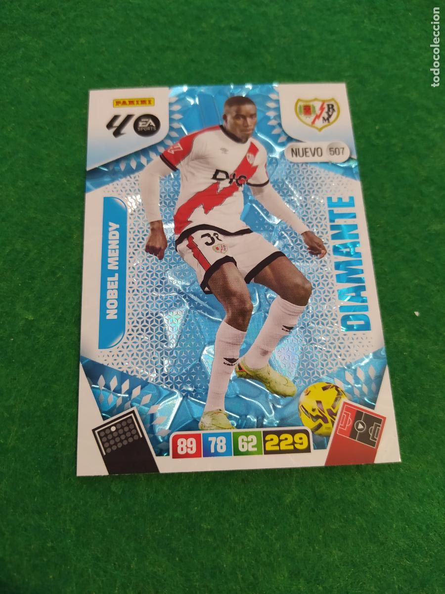 Cromos de F&uacute;tbol: actualizacion de adrenalyn 2025 2026 nuevo diamante n&ordm; 507 MENDY RAYO VALLECANO