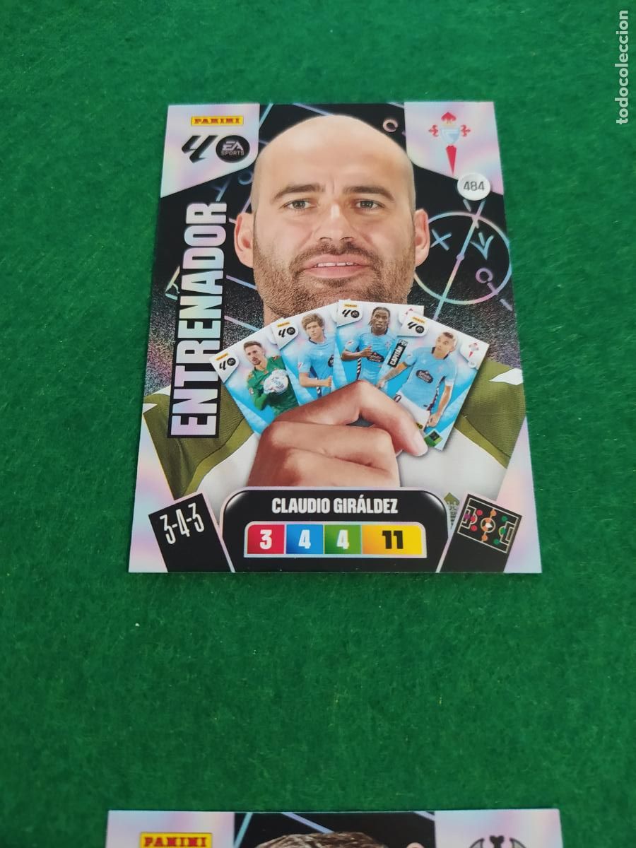 Cromos de F&uacute;tbol: actualizacion de adrenalyn 2025 2026 ENTRENADOR N&ordm; 484 GIRALDEZ CELTA DE VIGO