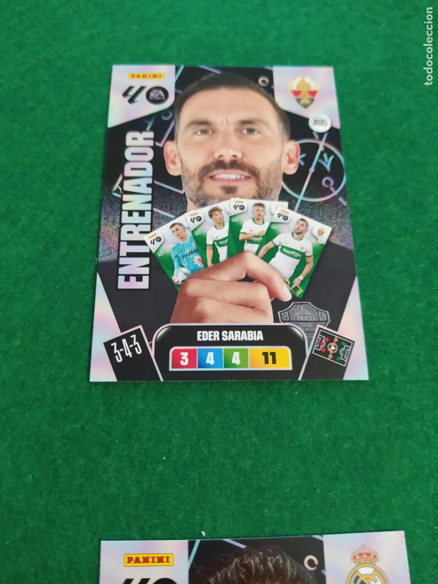 Cromos de F&uacute;tbol: actualizacion de adrenalyn 2025 2026 ENTRENADOR N&ordm; 485 SARABIA ELCHE