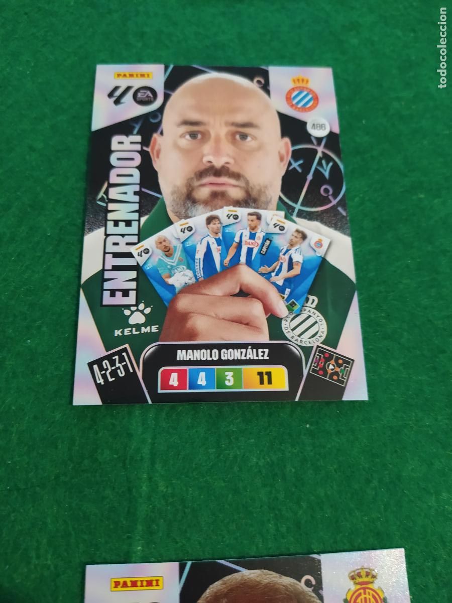 Cromos de F&uacute;tbol: actualizacion de adrenalyn 2025 2026 ENTRENADOR N&ordm; 486 MANOLO GONZALEZ ESPANYOL