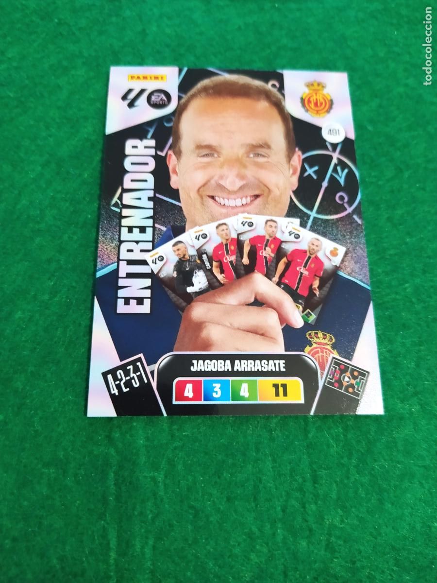 Cromos de F&uacute;tbol: actualizacion de adrenalyn 2025 2026 ENTRENADOR N&ordm; 491 ARRASATE MALLORCA