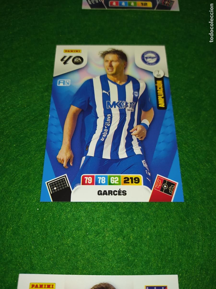 Cromos de F&uacute;tbol: actualizacion de adrenalyn 2025 2026 NUEVO FICHAJE / AMPLIACION N&ordm; 7BIS GARCES DEPORTIVO ALAVES