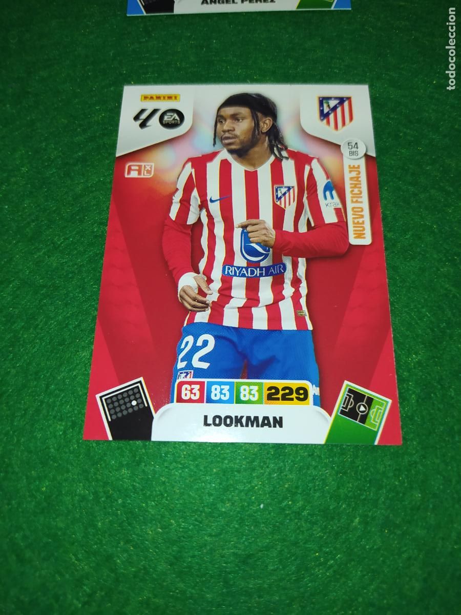 Cromos de F&uacute;tbol: actualizacion de adrenalyn 2025 2026 NUEVO FICHAJE / AMPLIACION N&ordm; 54BIS LOOKMAN ATLETICO DE MADRID