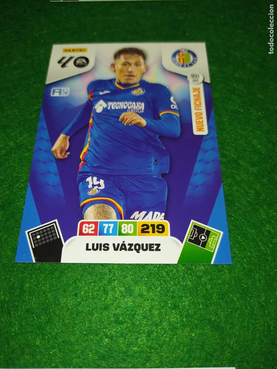 Fu&szlig;ball-Sticker: actualizacion de adrenalyn 2025 2026 NUEVO FICHAJE / AMPLIACION N&ordm; 160BIS LUIS VAZQUEZ GETAFE