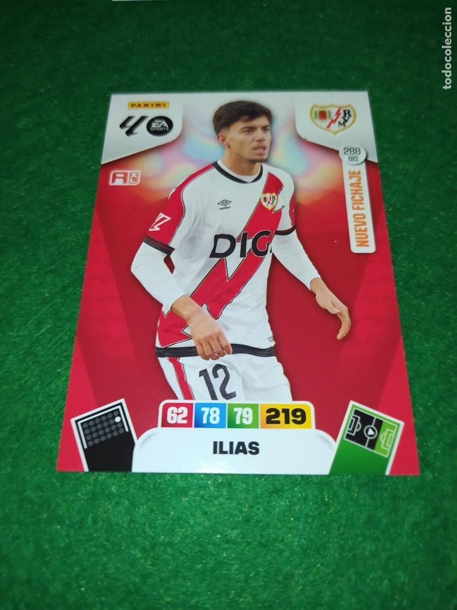 Fu&szlig;ball-Sticker: actualizacion de adrenalyn 2025 2026 NUEVO FICHAJE / AMPLIACION N&ordm; 288BIS ILIAS RAYO VALLECANO