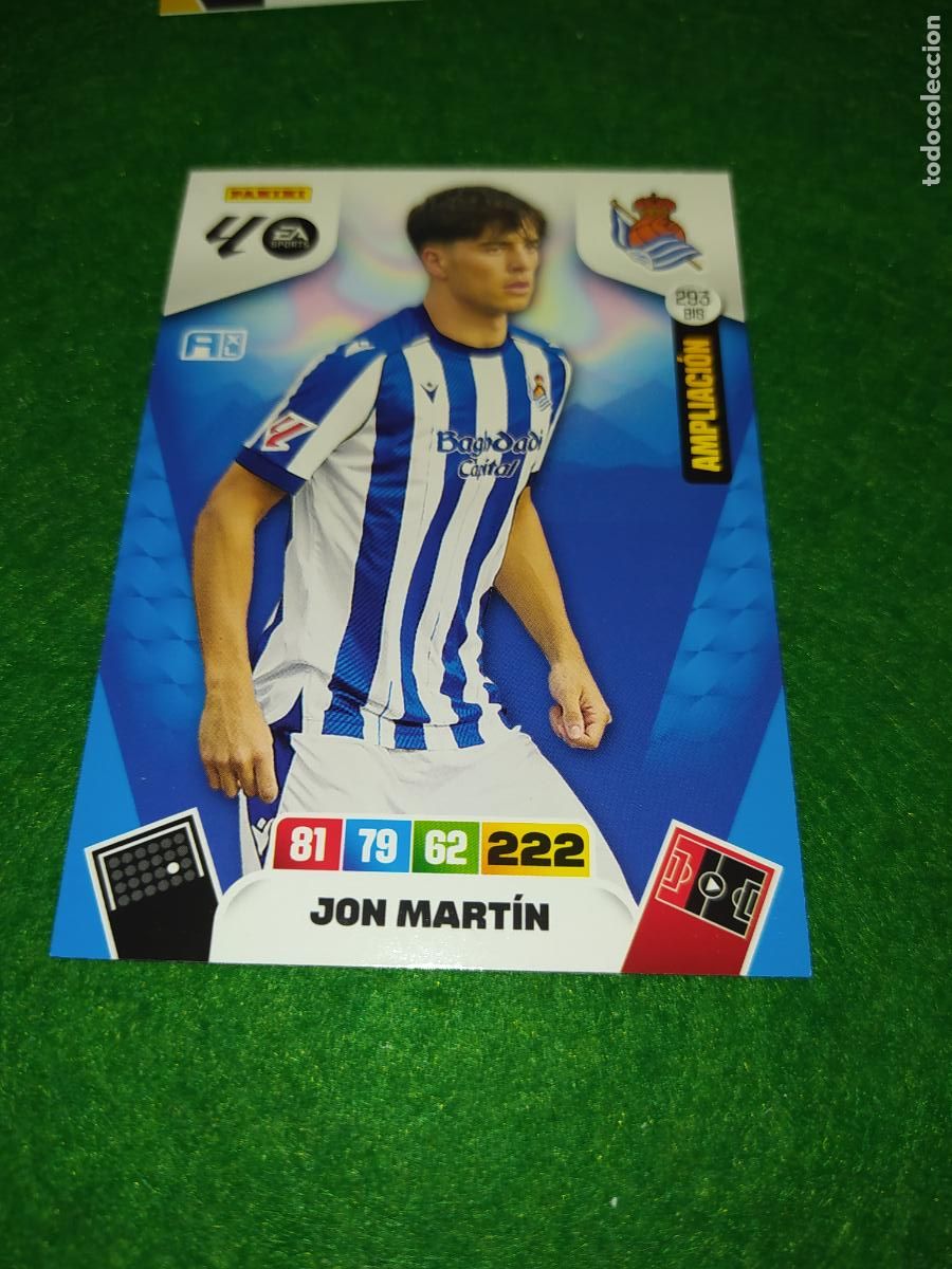 Fu&szlig;ball-Sticker: actualizacion de adrenalyn 2025 2026 NUEVO FICHAJE / AMPLIACION N&ordm; 293BIS JON MARTIN REAL SOCIEDAD