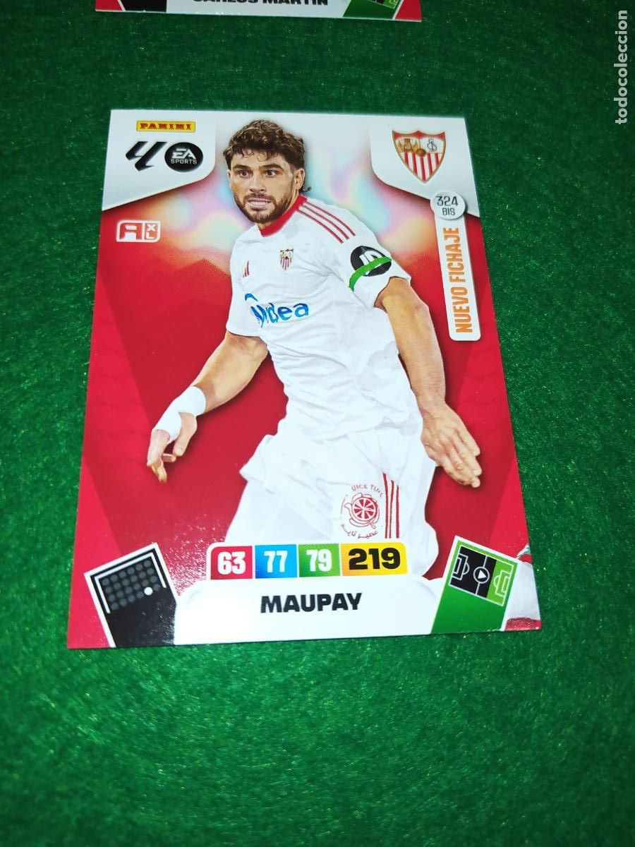 Fu&szlig;ball-Sticker: actualizacion de adrenalyn 2025 2026 NUEVO FICHAJE / AMPLIACION N&ordm; 324BIS MAUPAY SEVILLA FC