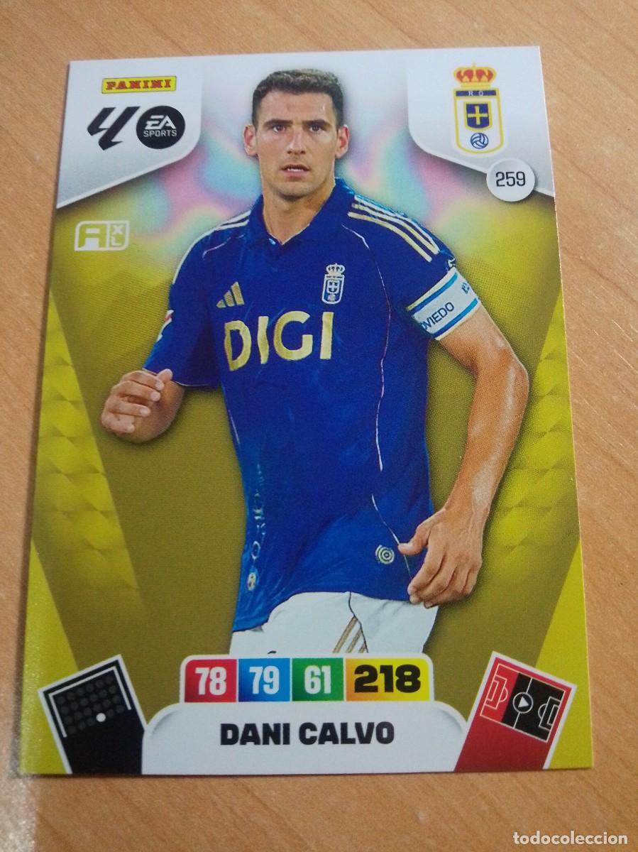 Cromos de F&uacute;tbol: 259 DANI CALVO DEL OVIEDO 25 26 ADRENALYN XL 2025 2026