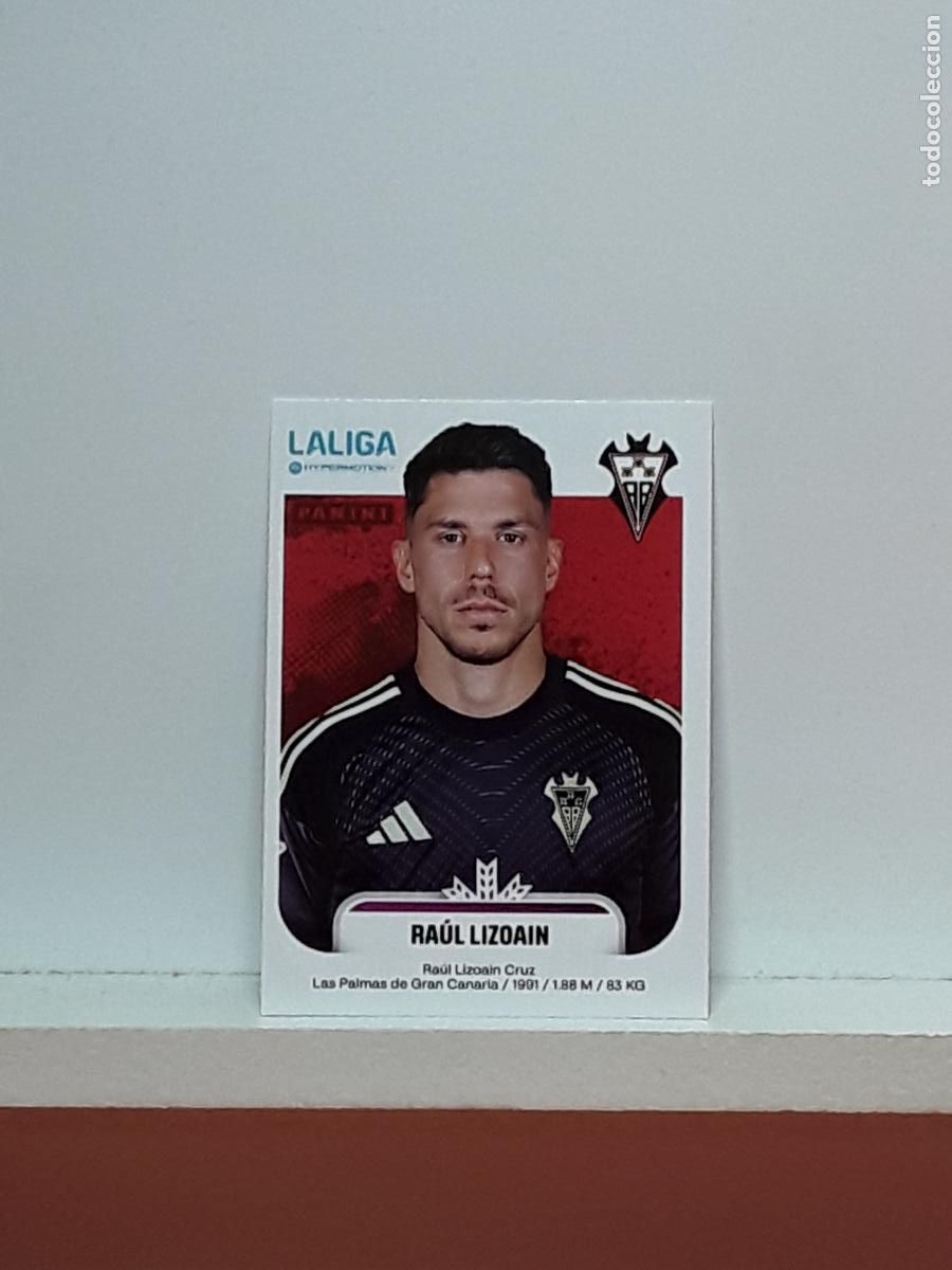 Cromos de F&uacute;tbol: LALIGA HYPERMOTION 2025 2026 25 26 ALBUM PANINI LIGA N 4 ALBACETE RAUL LIZOAIN