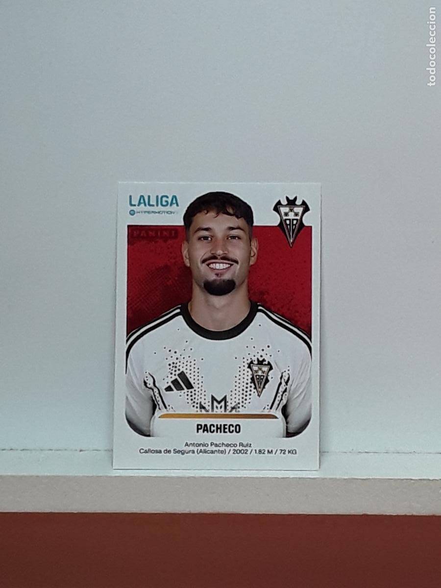 Cromos de F&uacute;tbol: LALIGA HYPERMOTION 2025 2026 25 26 ALBUM PANINI LIGA N 14 ALBACETE PACHECO
