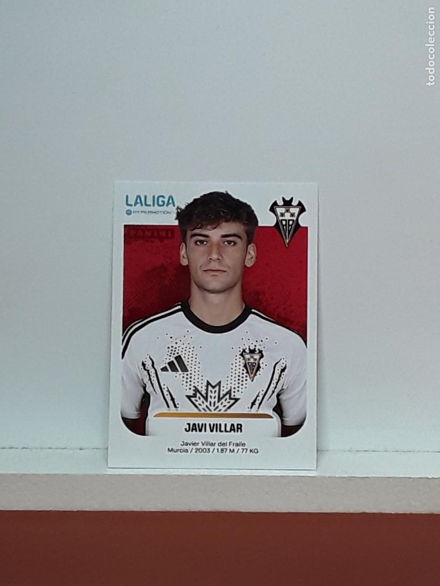 Cromos de F&uacute;tbol: LALIGA HYPERMOTION 2025 2026 25 26 ALBUM PANINI LIGA N 15 ALBACETE JAVI VILLAR