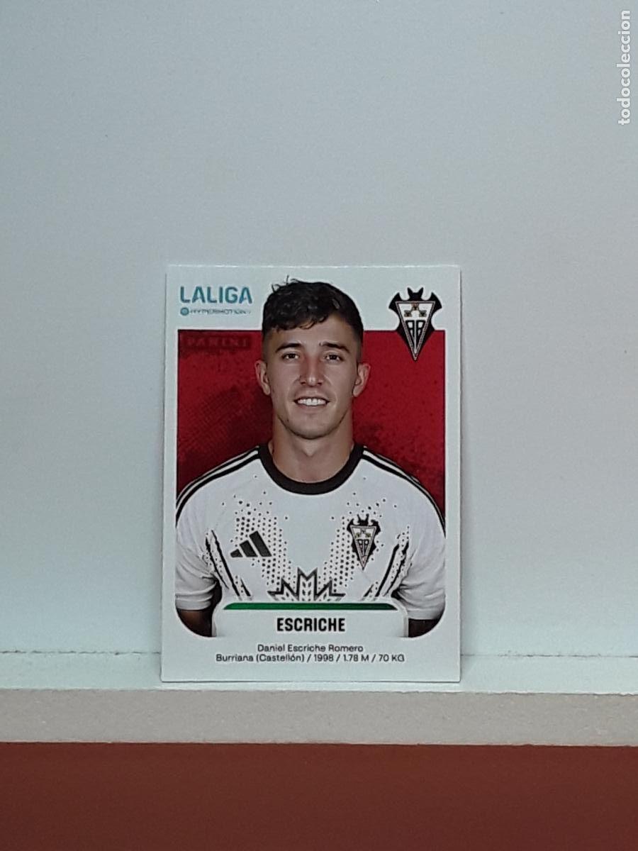 Cromos de F&uacute;tbol: LALIGA HYPERMOTION 2025 2026 25 26 ALBUM PANINI LIGA N 18A 18 A ALBACETE DANIEL ESCRICHE