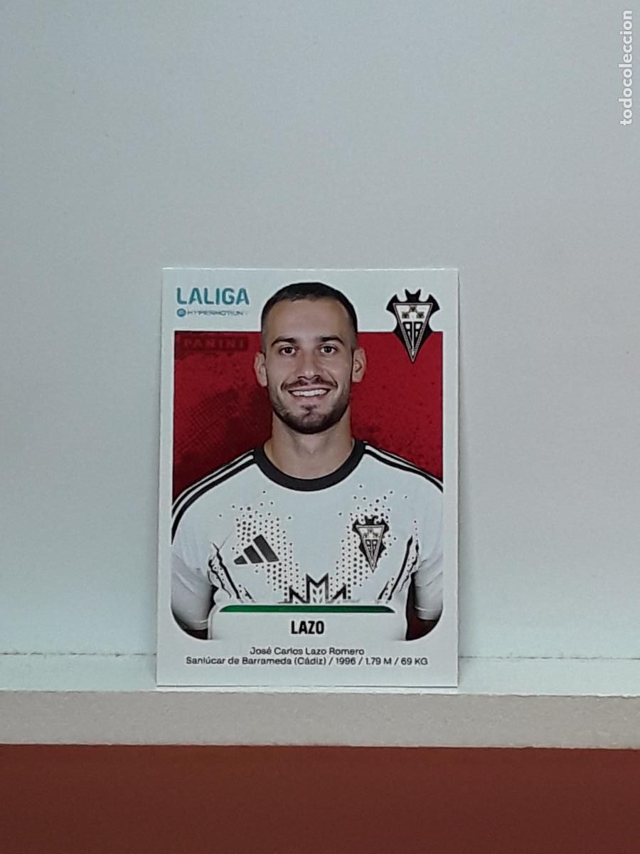 Cromos de F&uacute;tbol: LALIGA HYPERMOTION 2025 2026 25 26 ALBUM PANINI LIGA N 18B 18 B ALBACETE JOSE CARLOS LAZO ROMERO