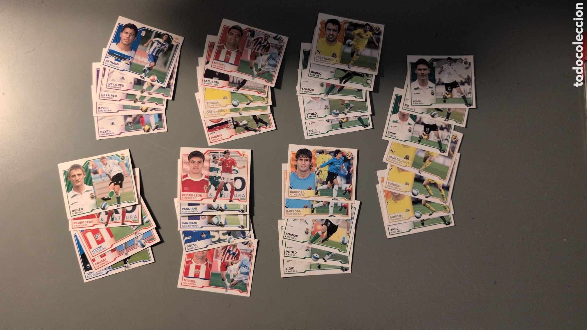 Cromos de F&uacute;tbol: LOTE 37 BAJAS REPETIDAS LIGA ESTE 2007/08 07 08 NUNCA PEGADOS SIN PEGAR