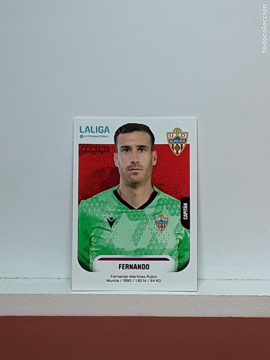 Cromos de F&uacute;tbol: LALIGA HYPERMOTION 2025 2026 25 26 ALBUM PANINI LIGA N 24 ALMERIA FERNANDO MARTINEZ