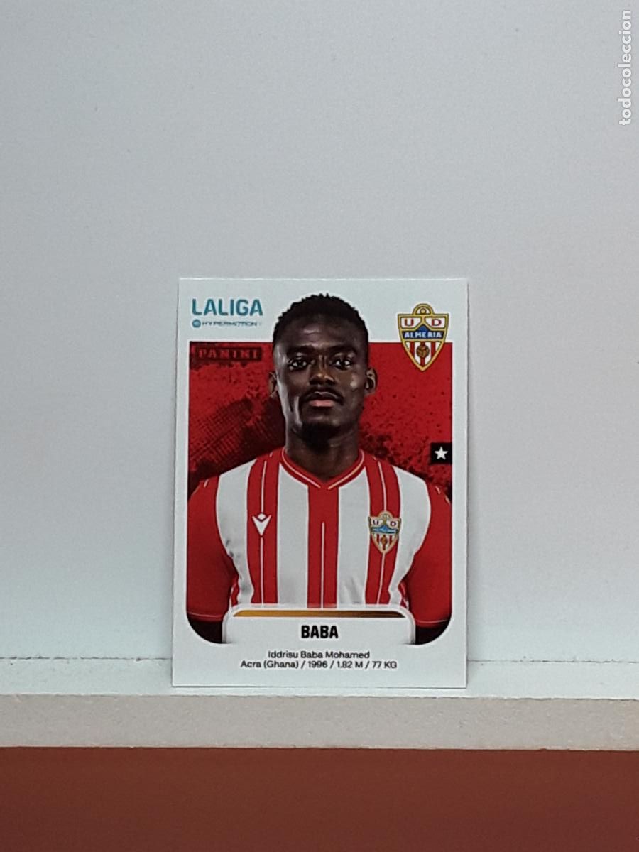 Cromos de F&uacute;tbol: LALIGA HYPERMOTION 2025 2026 25 26 ALBUM PANINI LIGA N 30 ALMERIA BABA IDDRISU