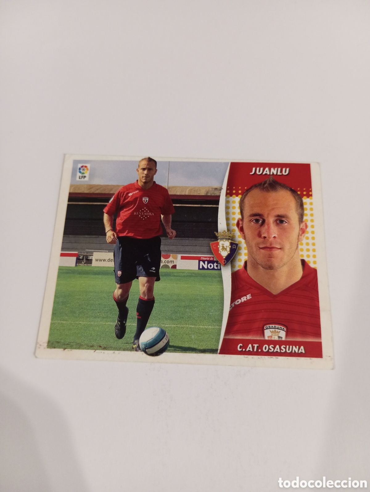 Cromos de F&uacute;tbol: JUANLU COLOCA Osasuna ESTE 2006 2007 PANINI 06 07